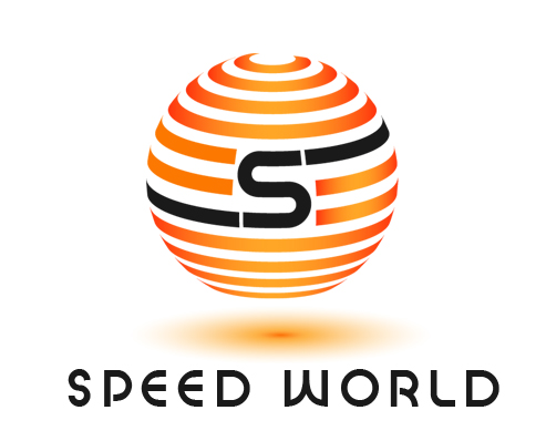 free speed world globe logo design