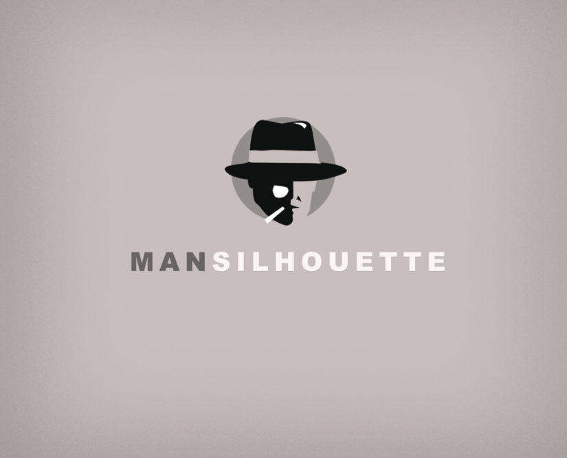 mistery man silhouette logo download