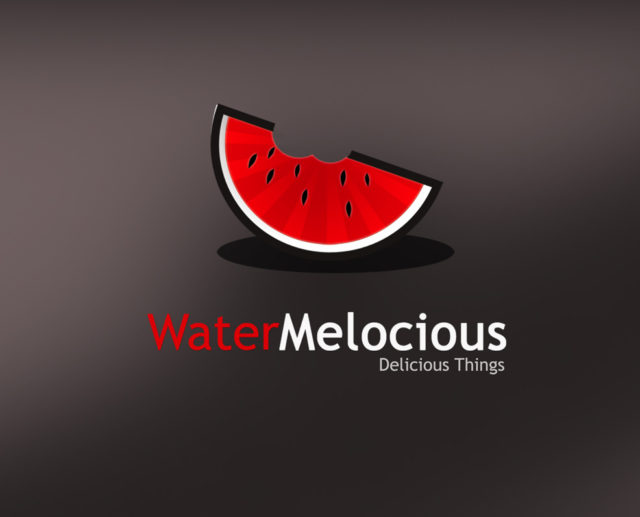 Delicious watermelon free logo