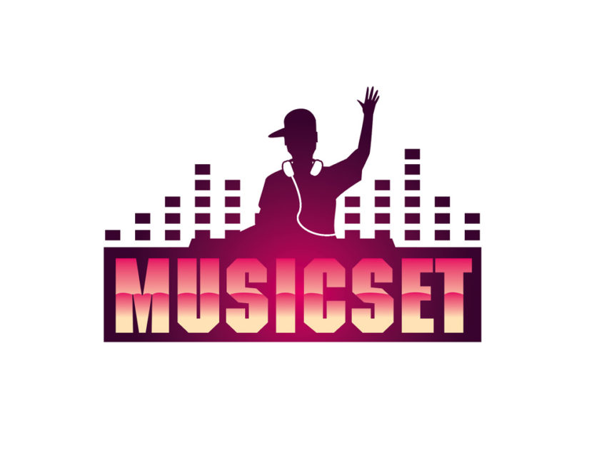 Music DJ logo download PSD and vector