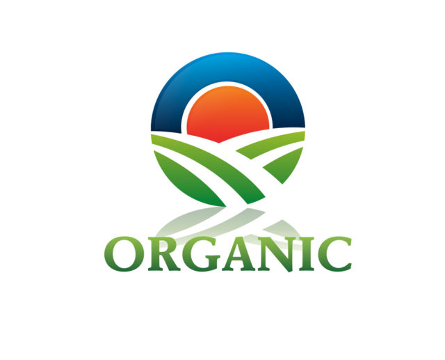 Organic farm free logo PSD and vector