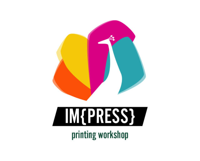Peacock printing and press logo design